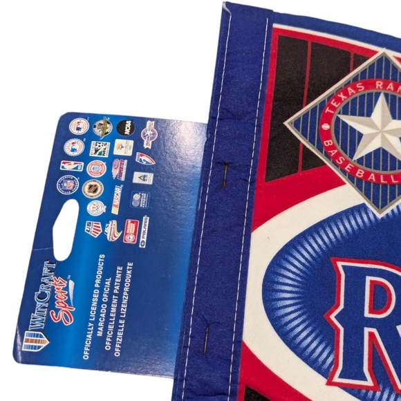 Y2K Texas Rangers MLB Wincraft Felt Pennant 30" X 12" Deadstock - Picture 6 of 6